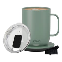 Ember Temperature Control Smart Mug 2, 14 oz, App Controlled Heated Coffee Cup | Double your battery life when you pair with an Ember Sliding Lid and Signature Series Cloth Sage Green